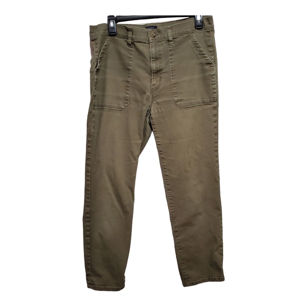 J Crew Utility Pants Womens Size 30 Olive Green Brown